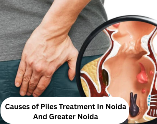 Causes of piles showing common risk factors including constipation, pregnancy, obesity, prolonged sitting, and low-fiber diet.
